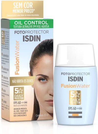 ISDIN Protetor Solar Facial Fusion Water 5 Stars Fps 60 Sem Cor - 30Ml - Image 2