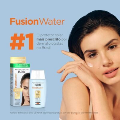 ISDIN Protetor Solar Facial Fusion Water 5 Stars Fps 60 Sem Cor - 30Ml - Image 3