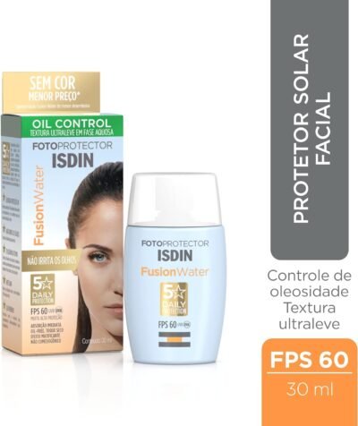 ISDIN Protetor Solar Facial Fusion Water 5 Stars Fps 60 Sem Cor - 30Ml - Image 7