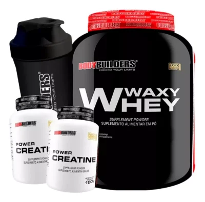 Kit Whey Protein 2kg + 2x Creatina + Shaker - Image 2