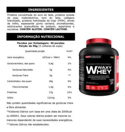 Kit Whey Protein 2kg + 2x Creatina + Shaker - Image 4