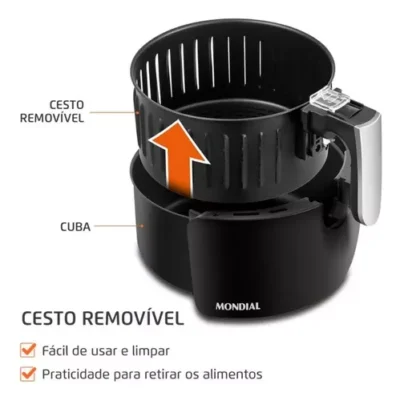 Fritadeira Ayr Frier Antiaderente Mondial Sem Óleo 3,5l - Image 3