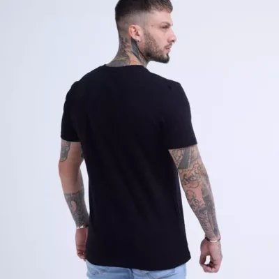 Kit 4 Camisetas Masculina Básica Algodão Malha Peruana - Image 3